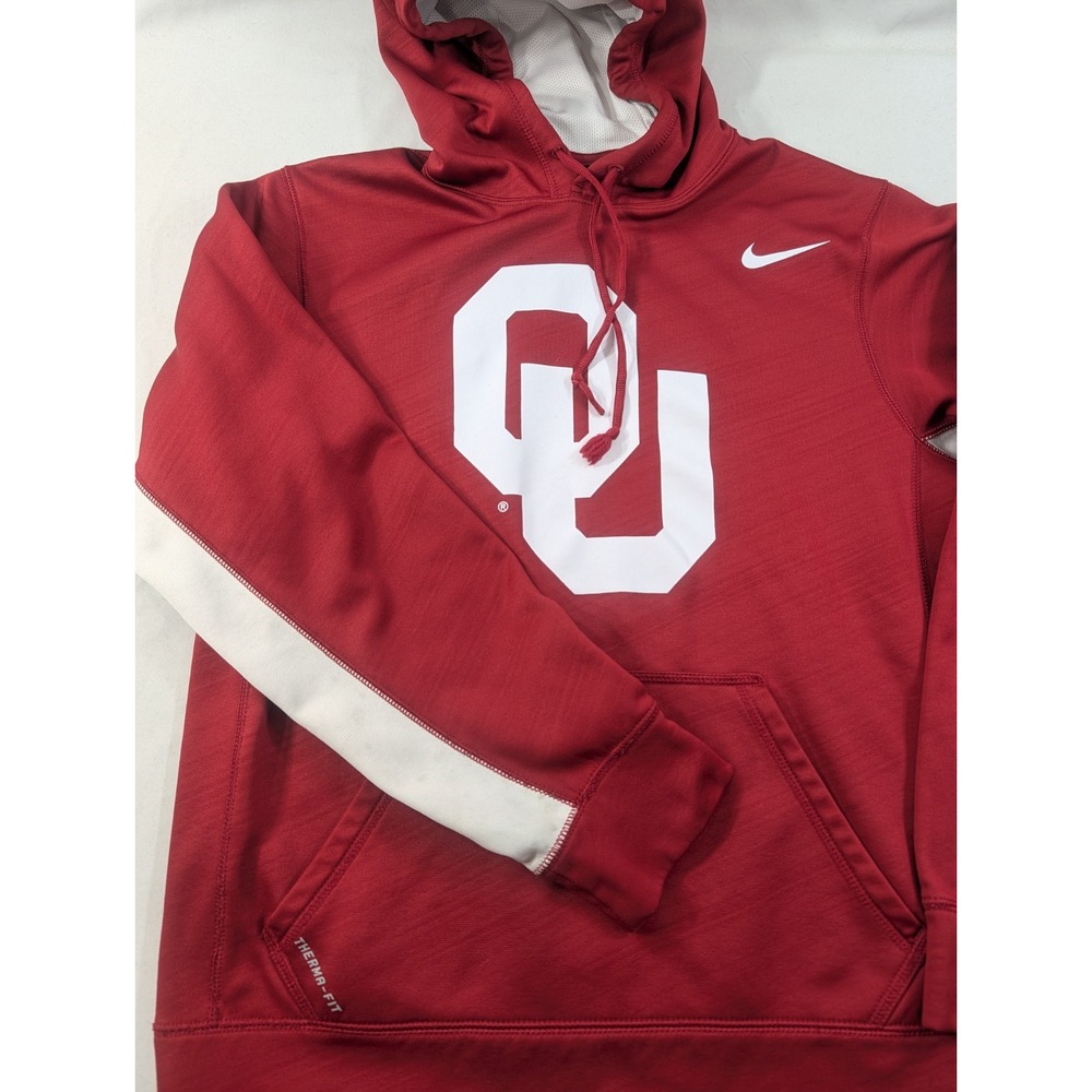 Nike Oklahoma OU Sooners Jordan Hoodie Sweatshirt Size Small Therma Fit *Read